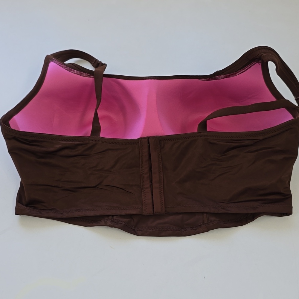 PINK Bralettes & Bra Tops Satin Lightly Lined Corset Top - Picture 5 of 9